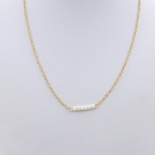 Triple Pearl - Pretty Gold Pearl Chain