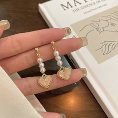 Cute Korean Heart Earrings – Kawaii Jewelry for a Playful Look