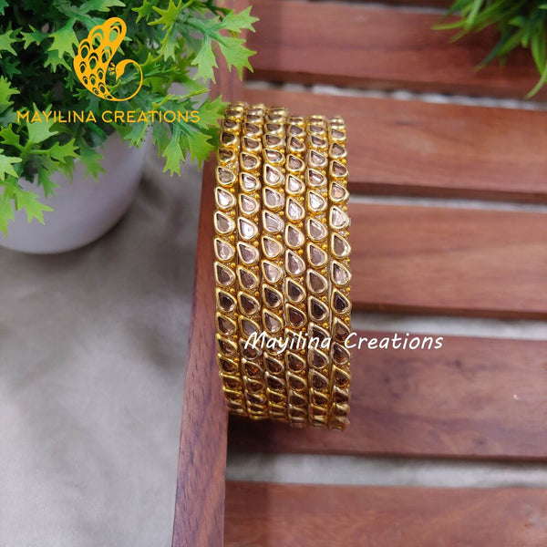 Glass Border Bangles (Set of 6 Bangles) D31