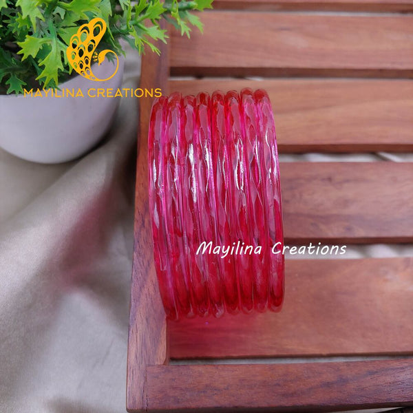 Plain Crystal Bangles (Set of 8 Bangles)