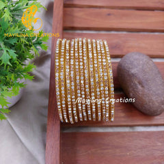 Gold Stone_Chain_Glass_Bangles