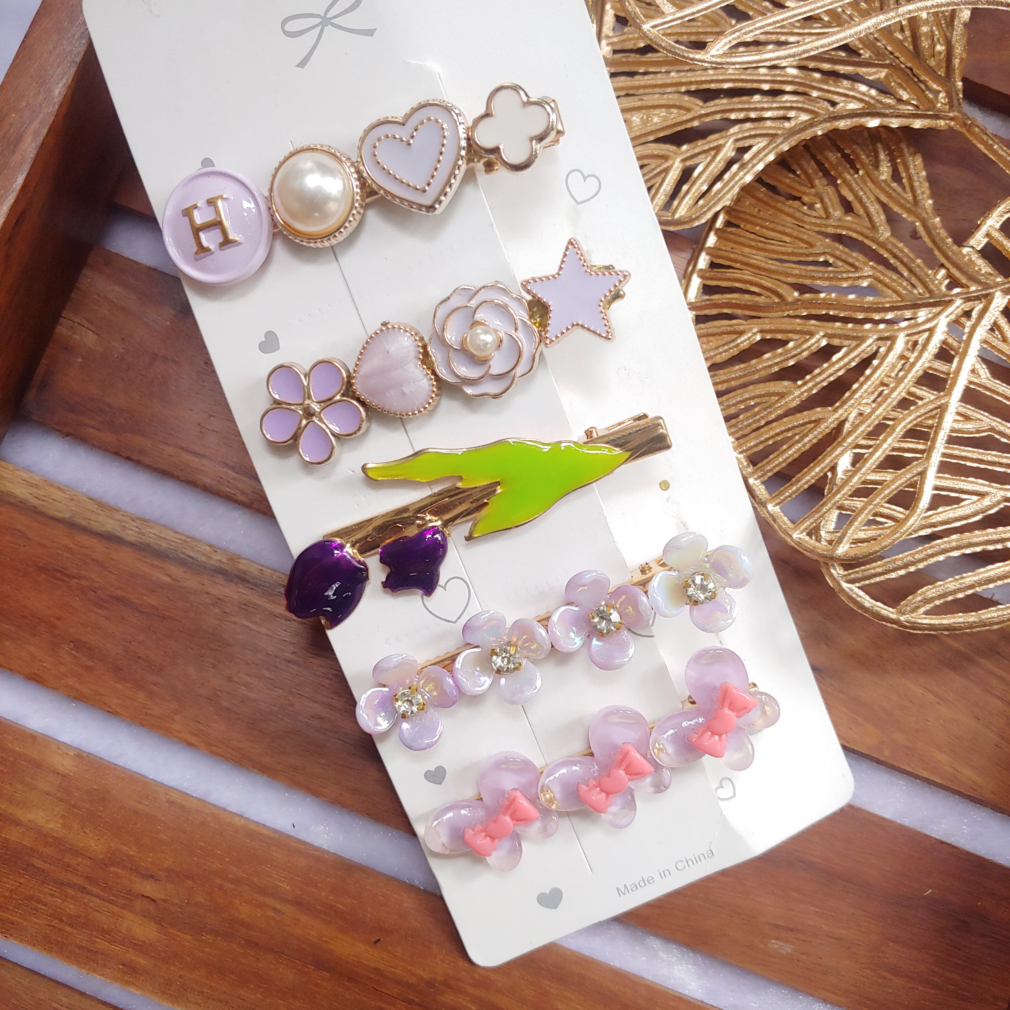 Lavender Trendy Korean Hair Clips – Perfect for Any Look