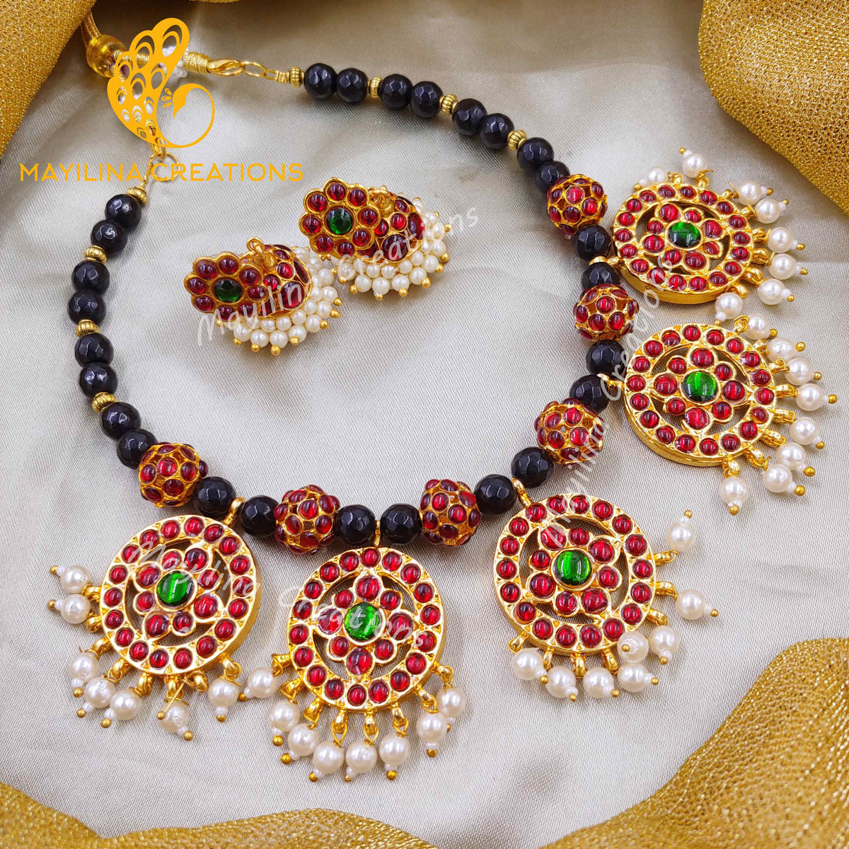 Kaira - Kemp Exquisite Rudra Choker with Jhumka Collection | Handmade Indian Traditional Jewelry