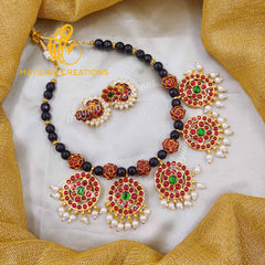 Kaira - Kemp Exquisite Rudra Choker with Jhumka Collection | Handmade Indian Traditional Jewelry