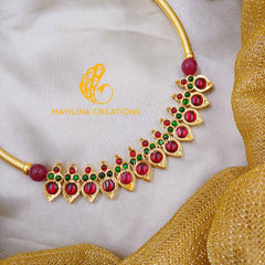 Ithala - Kemp Choker Handmade Indian Traditional Gold Plated Jewelry