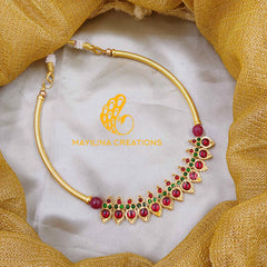 Ithala - Kemp Choker Handmade Indian Traditional Gold Plated Jewelry