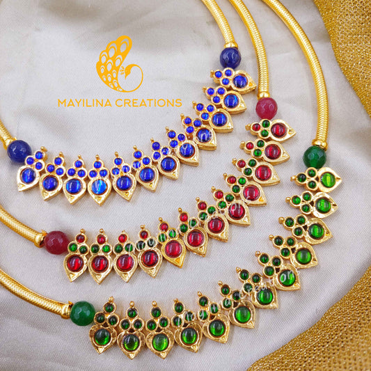 Ithala - Kemp Choker Handmade Indian Traditional Gold Plated Jewelry