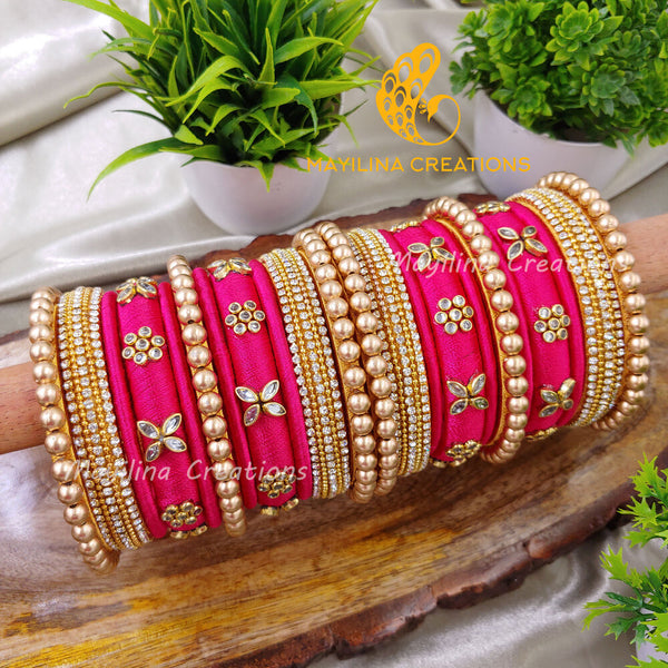 Pink bangles for deals wedding