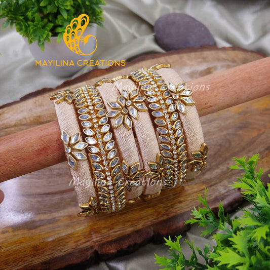 Saira - Budget Friendly Silk Thread Bangles