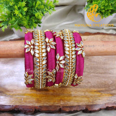 Saira - Budget Friendly Silk Thread Bangles