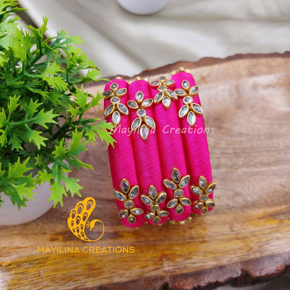 Latest silk thread hot sale bangles 2019