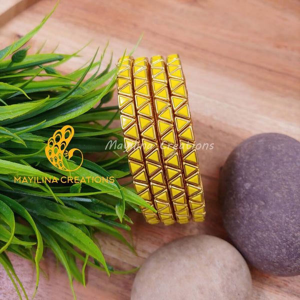 Triangle Bangles Single Line Triangle – Mayilina Creations