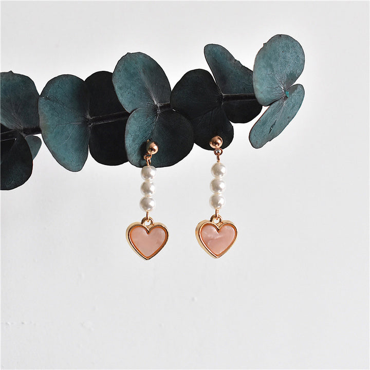 Cute Korean Heart Earrings – Kawaii Jewelry for a Playful Look