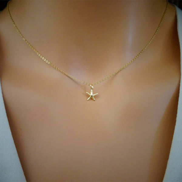Mini Star - Star Gold Single Layer Chain