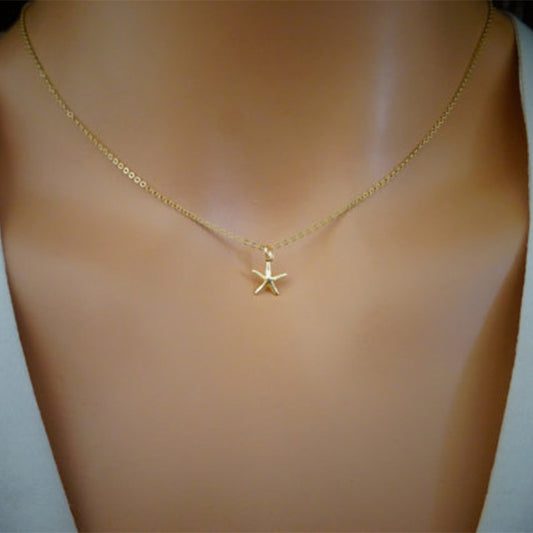 Mini Star - Star Gold Single Layer Chain