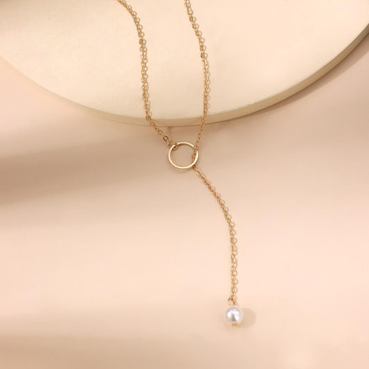 Pearl - Pretty Pearl Single Layer Chain with Adjustable length