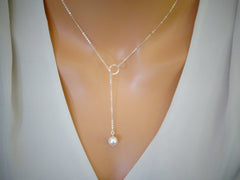 Pearl - Pretty Pearl Single Layer Chain with Adjustable length