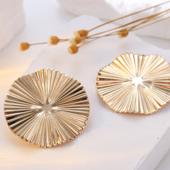 Sorchy - Geometric Statement Gold Party Wear Earrings