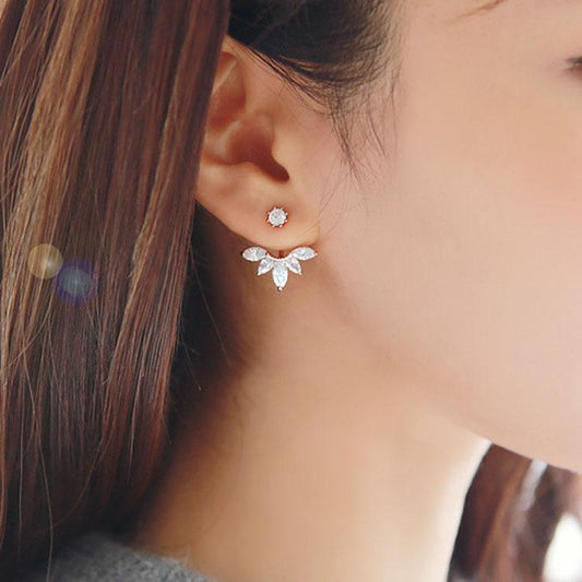 Korean Gold Embellished Earrings