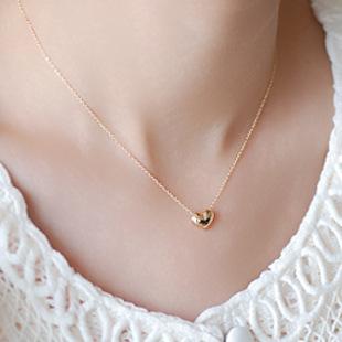 Dainty Mini Heart Gold Single Layer Chain