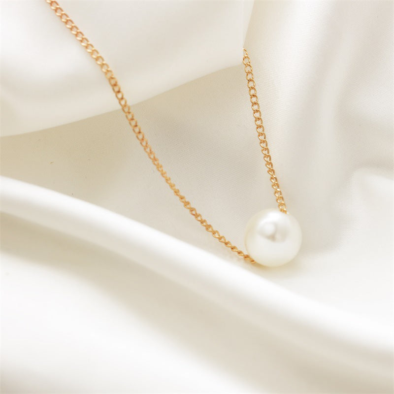 Oceanic - Classic Pearl Single Layer Gold Chain