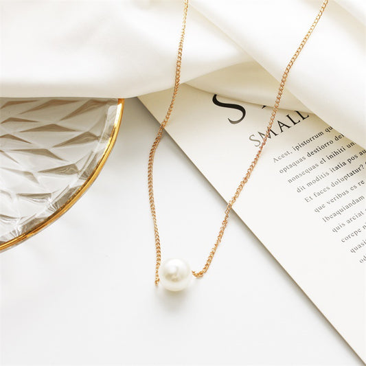 Oceanic - Classic Pearl Single Layer Gold Chain