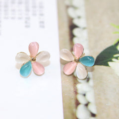 Cute Muliticolor Flower Stud