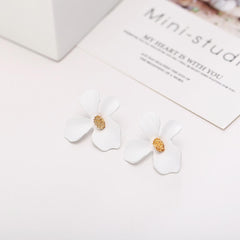 White Orchid - Quirky Flower Stud