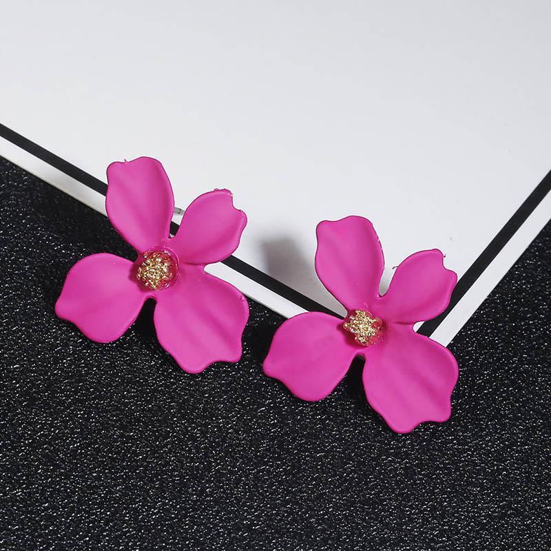 Pink Orchid - Quirky Flower Stud