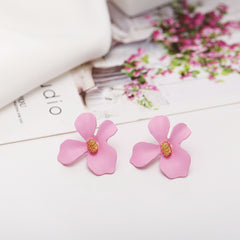 Pink Orchid - Quirky Flower Stud