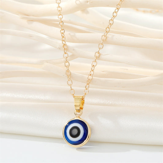 Evil Eye - Big Gold Single Layer Chain