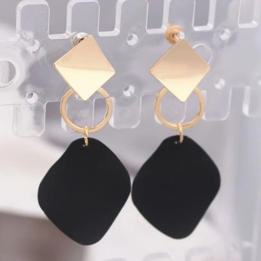 Glitzy - Retro Gold Party Wear Earrings