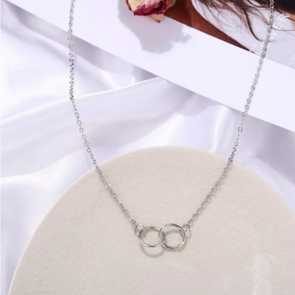 Eon - Double Round Silver Single Layer Chain