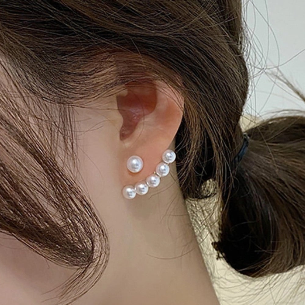 Stella - Korean Pearl Minimal Glittering Stud