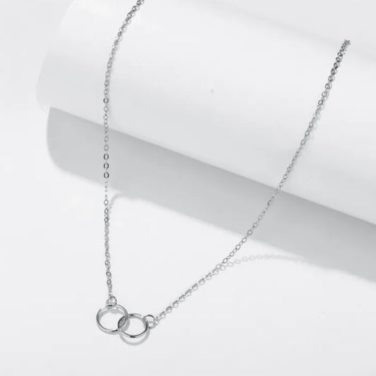 Eon - Double Round Silver Single Layer Chain