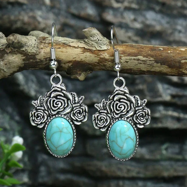 Minimal Rose Bohemian Earrings – Subtle Free-Spirited Style