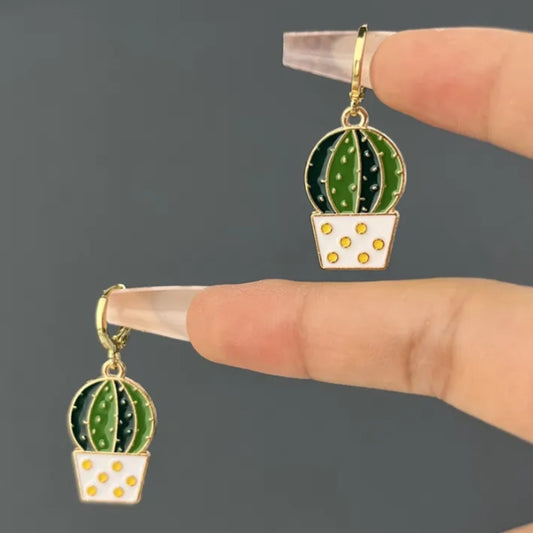 Cool Cacti - Cactus Minimal Glittering Stud