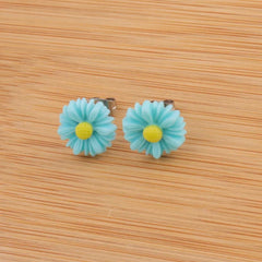 Daisy Resin Flower Earrings for Girls and Women, Korean Style Earrings