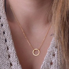 Circlet - Hoop Gold Single Layer Chain