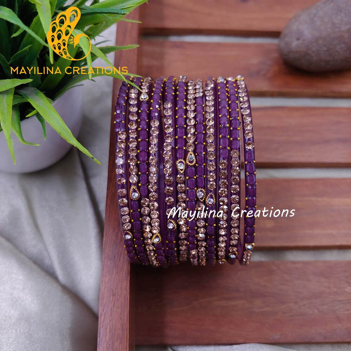 Violet Laila - Designer Glass Bangles