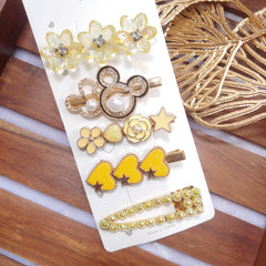 Yellow Flower Modern Korean Hair Clips – Secure and Stylish Hold