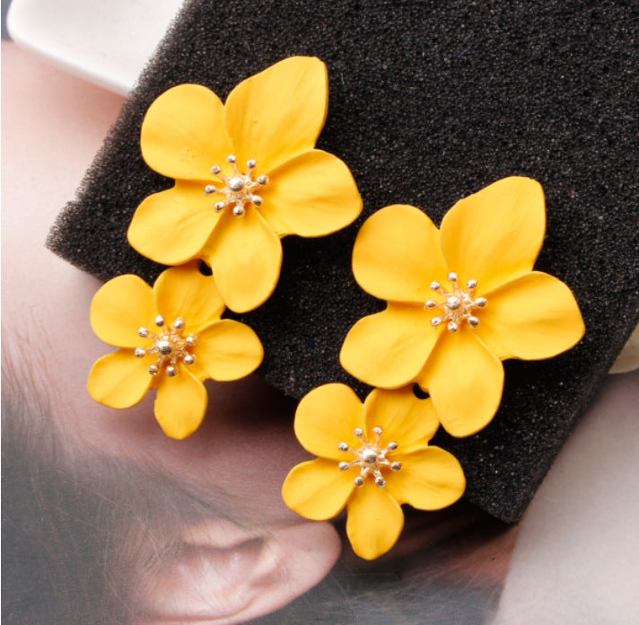 Yellow Primrose - Flower Earrings for Girls and Women, Floral Style Earrings